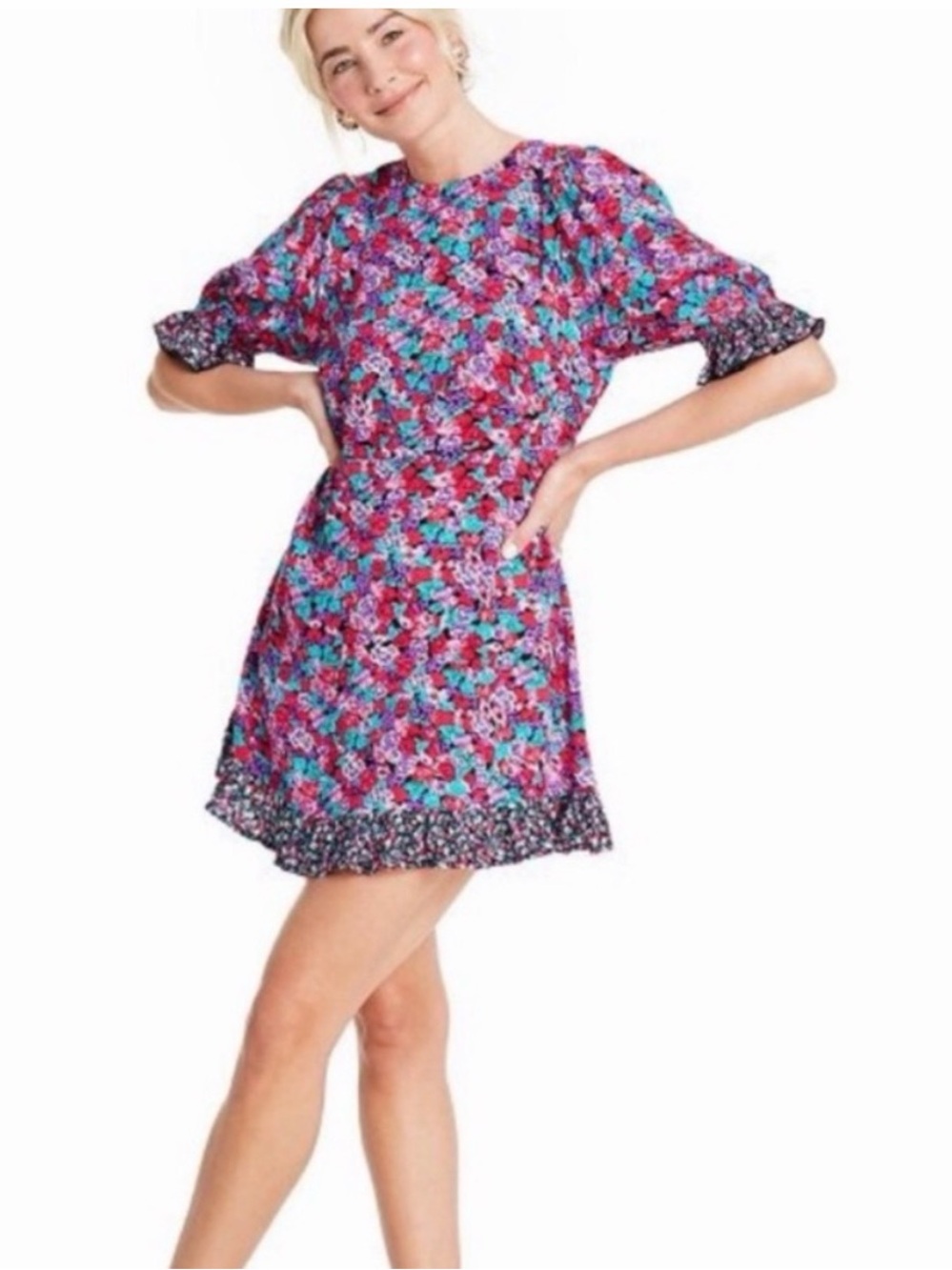 Rio X Target Women’s Floral Mini Dress Size 2 New With Tags